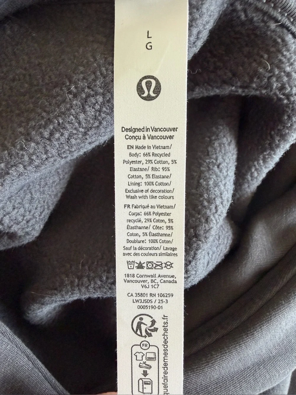 Lululemon Women's Big Cozy Ultra-Oversized Hoodie Graphite Grey